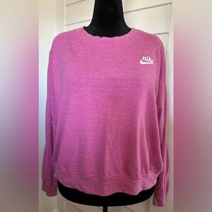 Nike Plus Size Long Sleeved Crop Top